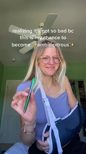 last time I had a broken arm I had two broken arms so I didn’t have the chance