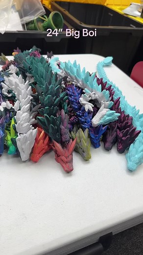 Big Boi dragon, 24” fully articulated and so much fun to play with. #clon3d #articulateddragon #3dprintinglife #3d #tiktokshop #fyp #smallbusiness #adoptadragon #christmas