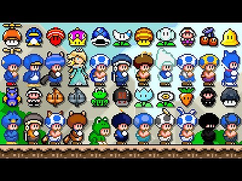 Super Mario World - All New Power-Ups (Toad). ᴴᴰ