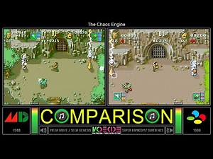 The Chaos Engine (Mega Drive vs SNES) Side by Side Comparison | VCDECIDE