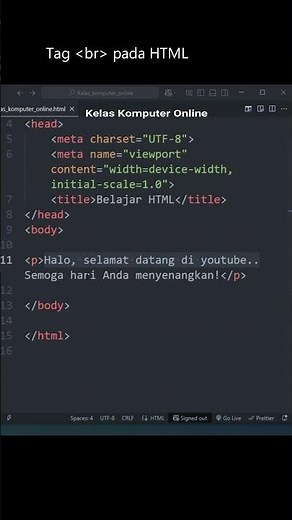 Getting to Know the br Tag in HTML and Its Function #coding