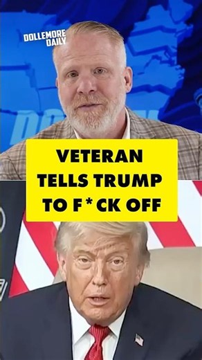 Veteran Gives Trump a Piece of His Mind #DollemoreDaily #News #Politics