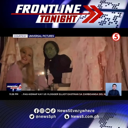 11K views · 30 reactions | #FrontlineTonight | Nangunguna ang musical fantasy movie na #Wicked at historical drama series na #Shogun sa may pinakamaraming nominations sa 2025 Screen Actors Guild Awards. #News5 For more latest stories, visit us at www.news5.com.ph | News5 | Facebook