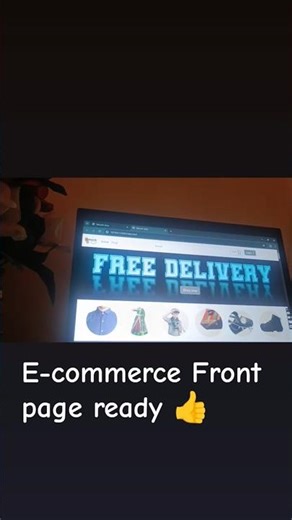I build a step by step E-commerce website, Front page as a almost ready beginners level.