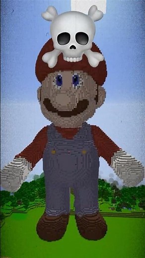 MARIO Statue House Build Battle In Minecraft - NOOB VS PRO CHALLENGE - Maizen Mizen Mazien Parody