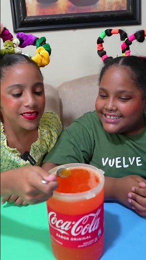 The YELLOW Coca-Cola Navila and Luciana #funny #luciana #navila