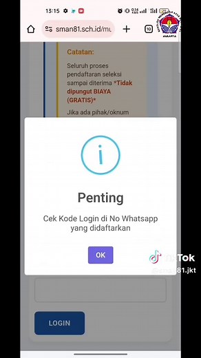 Tutorial Pendaftaran SMAN 81 Jakarta 2025–2026