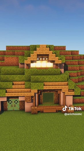 Cozy Hobbit Hole Building Tutorial in Minecraft