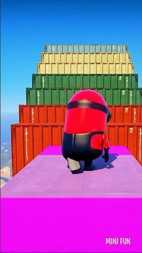 GTA 5 Epic Water Ragdolls Spiderman vs MINION Jumps/Fails Ep.592 #shorts