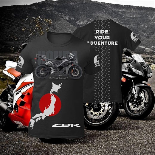 Motorcycle T-shirt / Moto Gift Ideas for Honda CBR 1000RR 600RR Biker / Motorbike Streetwear, Custom Graphic Design Tee, Dry-fit Jersey 2 - Etsy