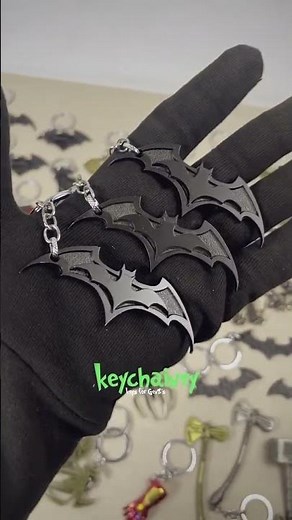 Batman dual logo keychain | keychainzy
