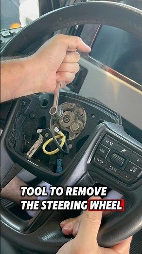SCI Steering Wheel installation on Peterbilt 389 from Raney’s Chrome Truck Parts.