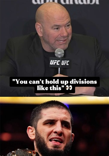 Dana White reacts to Islam Makhachev not being ready to fight in January 😬 #danawhite #islammakhachev #ufc #mma