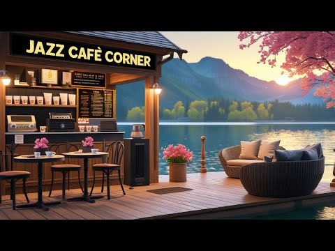 Jazz Relaxing Music ☕ Cozy Coffee Porch Ambience by the Lake With Smooth Jazz music For Study, Chill