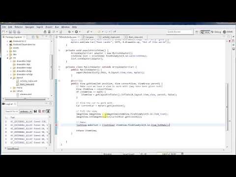 ListView with Images and Text: Android Programming