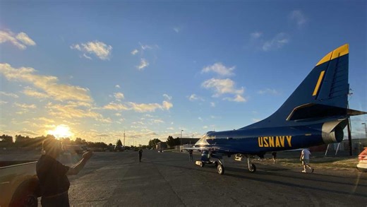 Vietnam-era fighter jet walked to new home at McClellan Park