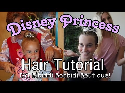 Disney Princess Hair Tutorial! DYI Bibbidi Bobbidi Boutique Hairstyle! Great for Halloween!