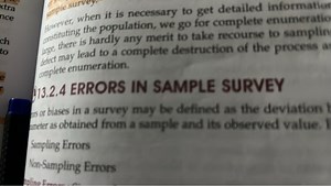 Define and explain the types of errors or biases in a surveyW... | Filo