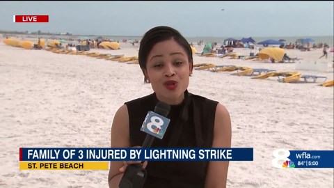 Lightning strikes family of three and multiple others at St. Pete Beach’s Dolphin Beach Resort