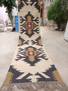 Kilim Runner Handwoven Wool Jute Rug Handmade Kilim Dhurrie Rug, Motifs Oriental Traditional Indian Geometric Turkish Home Decor - Etsy