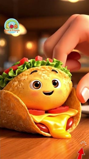 Cute Taco Animation 🌮#shorts #funny #aianimation