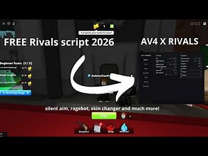 "FREE" Rivals script 2026, ragebot, skin changer, unlock everything, desyncs and much more (AV4)