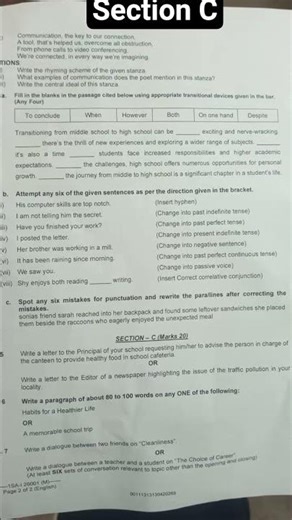 Morning time English paper class 9 federal board 2026