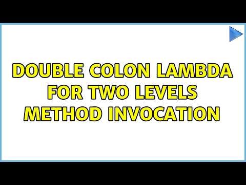 Double Colon lambda for two levels method invocation (2 Solutions!!)