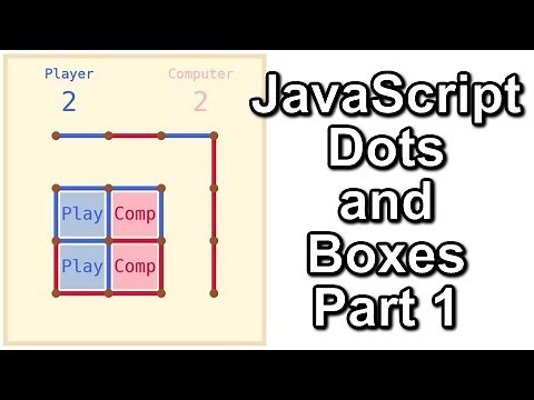 JS Dots and Boxes Part 1 (Game Board and Mouse Events)