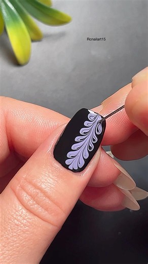 💅🏻🧷🌸 Easy and beautiful nail design with black colour #nailart #simplenails #nails #naildesign