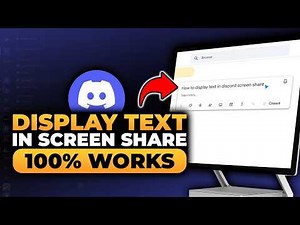 How To Display Text in Discord Screen Share (𝟮𝟬𝟮𝟲) | 100% WORKS | NO Yapping, To The Point & EASY