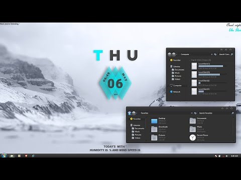 Windows 7 Dark Blue Theme 2021