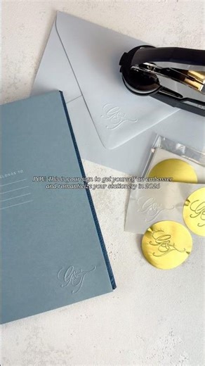 For books, letters, & everything in between 💫 #stationery #embossing #personalizedgifts #diy #craft