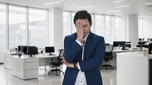 Premium stock video - Upset indian businessman slapping his head