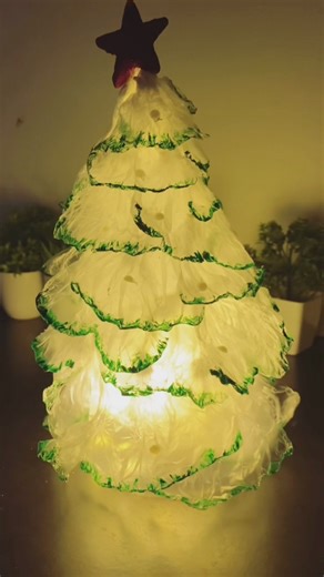 DIY Tiny Christmas tree lamp 🎄✨