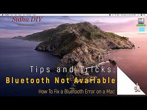 How To Fix a Bluetooth Not Available on a Mac | Bluetooth Error on a MacBook Pro