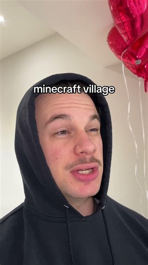 cop in a minecraft village