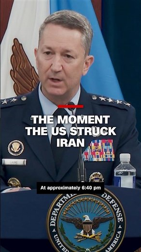 General describes the moment the US struck #Iran