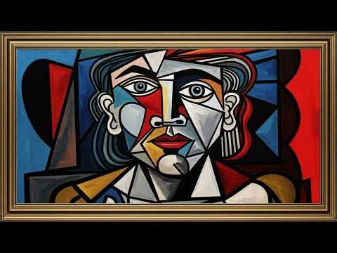 Pablo Picasso – Cubism Portrait Modern Art 4K Wallpaper Abstract Geometric Masterpiece