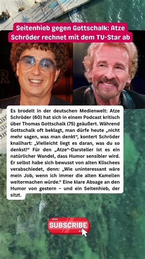 Atze Schröder teilt gegen Thomas Gottschalk aus! 💥🎤