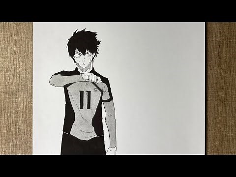 How to draw Isagi Yoichi - step by step - Blue Lock