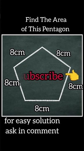 How to find the area of Pentagon 😱 #mathswithnutan