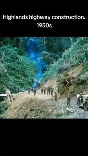 Highlands Highway Construction 1950s 🙏🇵🇬Big Thanks To Fellow Hardworking Father's🙏#appreciation