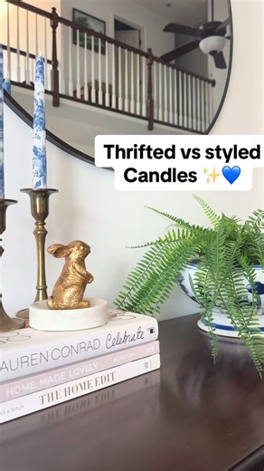 Thrifted Candles Styled Like Nancy Meyers