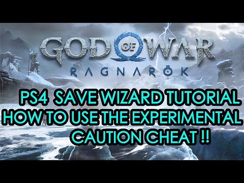 [PS4] God of War Ragnarok - How To Use The Experimental with Caution Cheat | PS4 Save Wizard