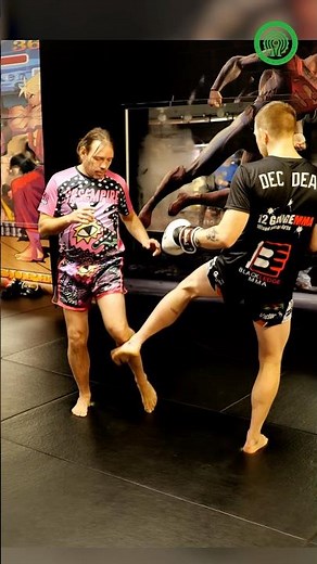Muay Thai Training - Defending Low Kicks with Jean-Charles Skarbowsky