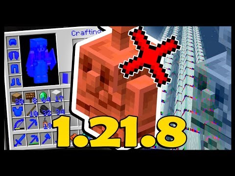 NEW MINECRAFT 1.21.8 UPDATE! COPPER GOLEM HASN'T ARRIVED IN JAVA YET! SERIOUS BUGS!