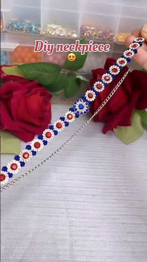 Easy and quick necklace diy😍