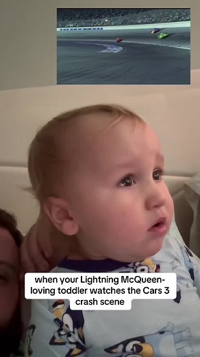 Lightning McQueen Toddler Reaction to Cars 3 Crash