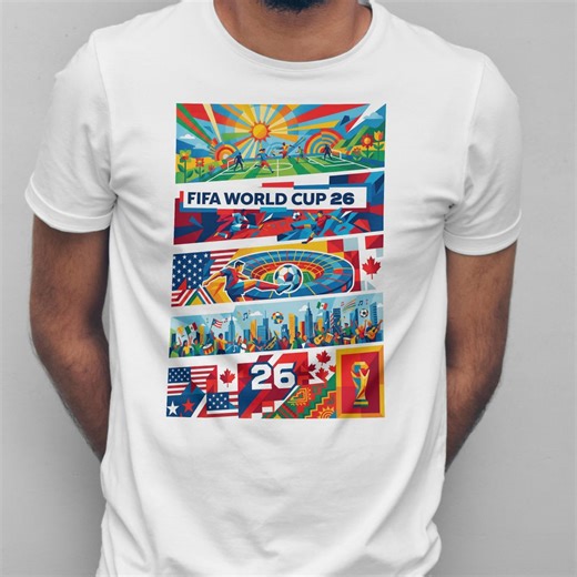 FIFA World Cup 2026 T-shirt | Soccer Fan Tee, World Cup Digital Download, Football Gift, Host Nations, Game Day Outfit - Etsy